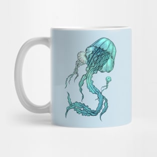 Turquoise Jellyfish Mug